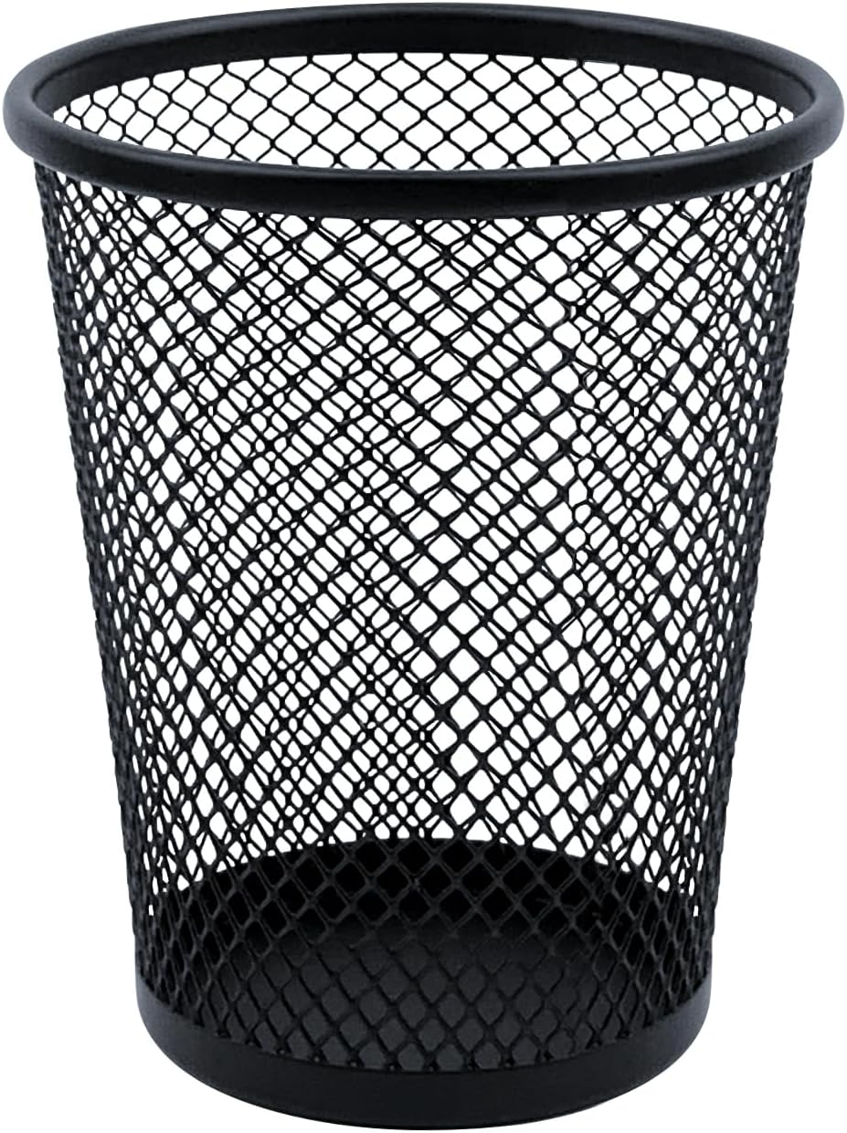 Desk Pencil Pen Holder, Wire Mesh Pen Cup Holder for Desk Organizer and Office Desk Accessories (1 Pack)