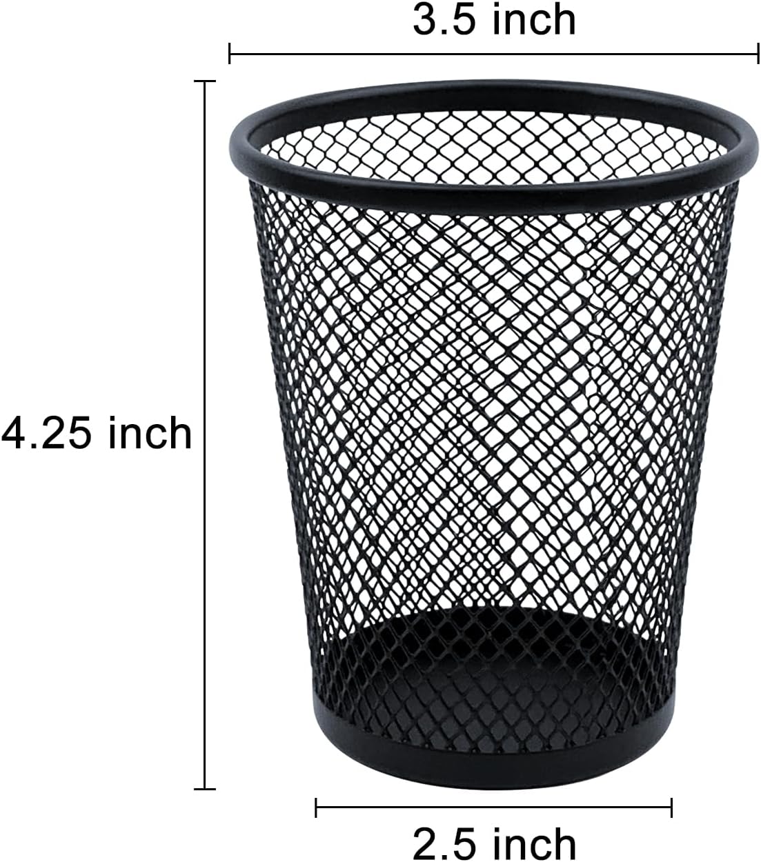Desk Pencil Pen Holder, Wire Mesh Pen Cup Holder for Desk Organizer and Office Desk Accessories (1 Pack)