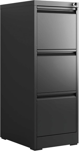 Metal File Cabinet with Drawer Heavy Duty Locking File Cabinets Home Office Steel Filing Cabinet Vertical File Cabinets for Legal/Letter Size File,Assembly Required